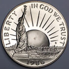 1986-S Proof Statue of Liberty Commemorative Half Dollar - KM#212 (UNC) - HDC86S