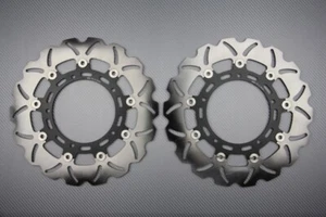 Pair of Wave Floating Front Brake Discs 310mm YAMAHA YZFR1 YZF-R1 RN22 2012-2014 - Picture 1 of 1