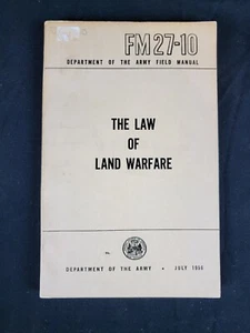 Post-Korean War Manual - The Law of Land Warfare (1956) - Picture 1 of 9