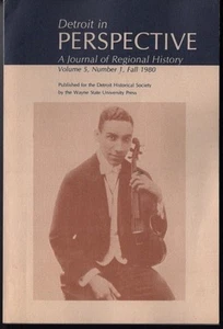 Detroit in PERSPEKTIVE: Ein Journal für Regionalgeschichte Herbst 1980 schwarzer Jazz - Bild 1 von 4