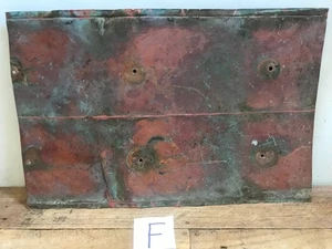 Sheet Copper 18" x 11 3/4" Natural Patina Colors Verdigris gauge 24 (F) - Picture 1 of 8