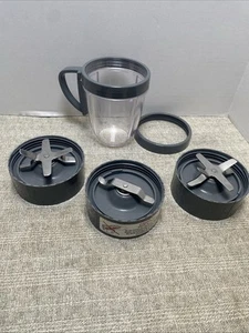 Nutribullet Magic Bullet NB-101S Jar 3 Blades Lid Accessories Replacement Parts - Picture 1 of 9
