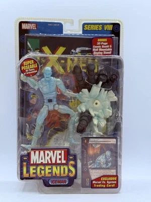 Marvel Legends Iceman ToyBiz Series VIII 6” Posable Action Figure w/ Comic Book - Image 1 of 4