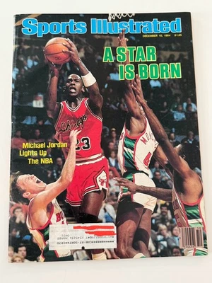 Michael Jordan 1984 Sports Illustrated A Star Is Born Lights up the NBA Label - Image 1 of 4