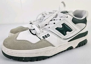 New Balance Men's 550 Sneaker White Team Forest Green Men US 6.5D BB550WT1 Note! - Picture 1 of 9