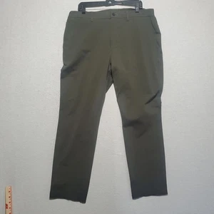 Public Rec Pant Mens 38x30 Daymaker Army Green Stretch Performance Golf Office - Picture 1 of 12