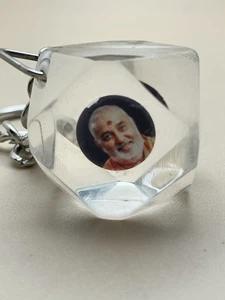 DENMOUS Pramukh Swami Collectible Keychain Inside Plastic Jewel - Picture 1 of 4