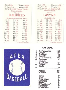 1992 APBA Season - SAN DIEGO PADRES Team Set - Picture 1 of 1