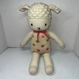 Kuscheln + Kind Lucy das Lamm 19 Zoll Plüsch Strick Handarbeit Puppe Stofftier Spielzeug - Bild 1 von 9