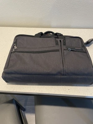 NEW TUMI Alpha II Gray Nylon Compact Large Screen Laptop Briefcase Bag - Image 1 of 4