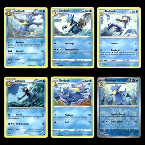 6x Golduck Lot 35 Black White Boundaries Crossed Pokemon Cards Collection Set - Picture 1 of 9