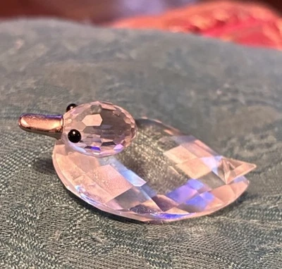 Estatuilla de pato de cristal de Swarovski marcada en la parte inferior Foto 1 de 4