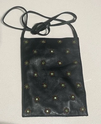 Cartera Bandolera de Colección Máxima Wilsons de Cuero para Damas con Cuentas Espejos Foto 1 de 4