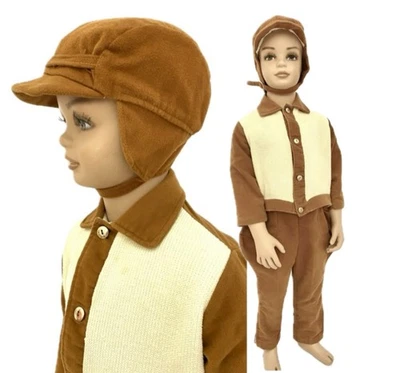 De colección Años 30 40 3T/4 Niños Jodphur Conjunto de Equitación 3 Piezas Chaqueta Pantalón Sombrero Gato N Bota Foto 1 de 4