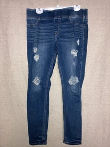 Old Navy Rockstar Jeggings Pull On Mid Rise Distressed Stretch Skinny Damen 14 - Bild 1 von 7