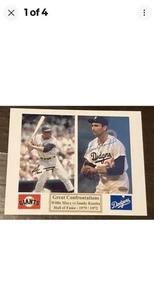 GIANTS Willie Mays + DODGERS Sandy Koufax Signed/Auto 5x7 • 8x10 matt w/ COA! - Picture 1 of 5