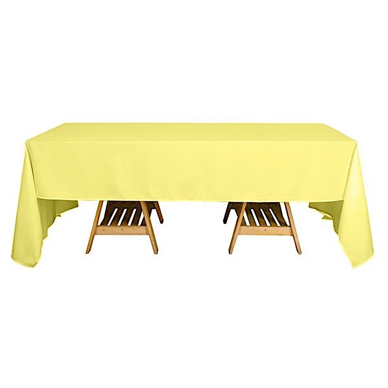 12 pcs 60x126 RECTANGLE POLYESTER TABLECLOTHS Wedding Party Reception WHOLESALE - Image 1 of 1