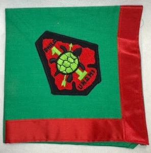 WWW BSA UNAMI ONE    NECKERCHIEF     BLACK BORDER PATCH - Picture 1 of 1