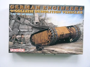 German Engeneers w/GOLIATH Bomb Vehicle, Bausatz Kit, Dragon 6103-03 1:35 Ovp - Picture 1 of 3
