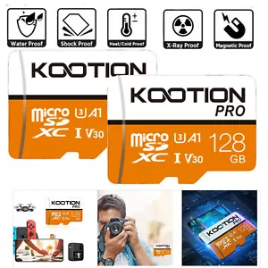 Kootion 128GB Micro SDXC UHS-I Memory Card C10 Micro SD Card TF Card 1x 2x 3x 5x - Picture 1 of 11