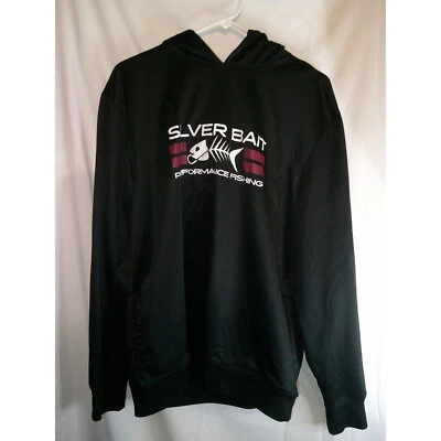 Sudadera con capucha Silver Bait Performance Pesca negra para hombre talla L Foto 1 de 3