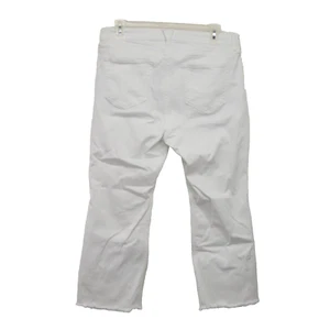 Vineyard Vines Womens White High Rise Kick Flare Raw Hem Denim Jeans Sz 34 x 26 - Picture 1 of 7
