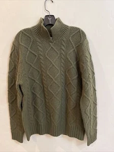 Jack Spade Bleecker Street New York cable knit sweater size L - Picture 1 of 5