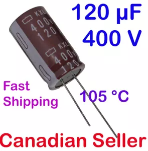 1/5/10 pcs 120uF 400V 18x30mm Nippon KXL - Foto 1 di 1