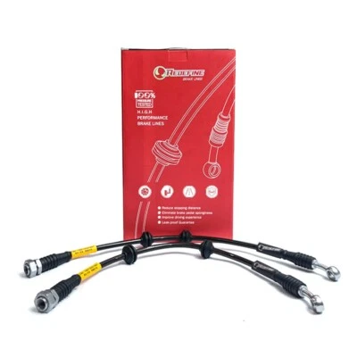 REDEFINIR Líneas de freno trenzadas delanteras de acero inoxidable para Lexus LX570 J200 Foto 1 de 4