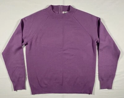 Suéter Púrpura Pequeño S Hampshire Studios Ligero Suave Cremallera Trasera Hong Kong Foto 1 de 4