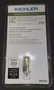 Kichler Showscape Series💡25W G4 Bi-Pin Base TypeT LED Warm White Landscape Bulb - Picture 1 of 9
