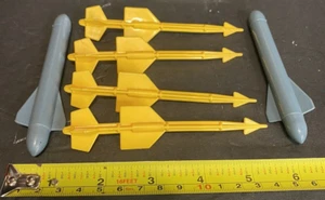 VTG 1980S GI JOE CONQUEST UNBROKEN PARTS LOT MISSILES/BOMB (DROP TANKS) ARAH 80S - Picture 1 of 1