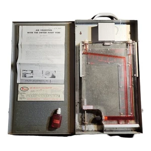 DWYER NUMBER 400  AIR VELOCITY METER for PITOT TUBE WITH CARRING CASE - Picture 1 of 10