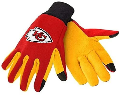 Kansas City Chiefs Texting Gloves NEW One Size Fits Most FOCO Cover