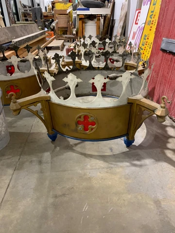 24 Inch Brass Church Lights Cover