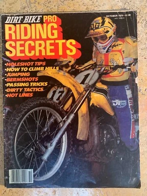 1979 Dirt Bike Magazine Pro Riding Secrets Special Edition Motocross Bob Hannah - Image 1 of 2