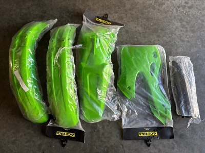 Kawasaki KX250 1999-2002 Plactis Acerbis Shrpuds guardabarros trasero guardabarros delantero KX 250 Foto 1 de 4