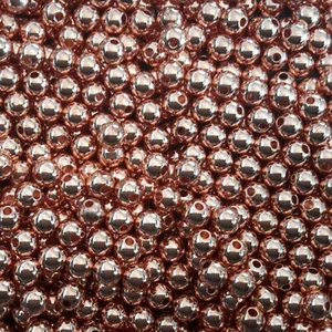 Brass Spacer Bead, 6mm  Rose Gold, 40 pieces Free postage Oz Seller - Bild 1 von 2