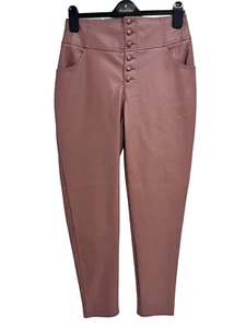 BAR III Women's Light Brown Skinny Leg Faux Leather Dress Pants Size 6 - Picture 1 of 10