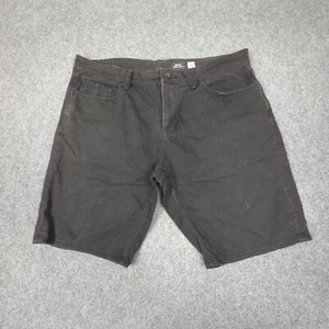 Volcom Shorts Mens 36 Black Denim cotton skater Distressed summer beach Size 36 - Picture 1 of 11