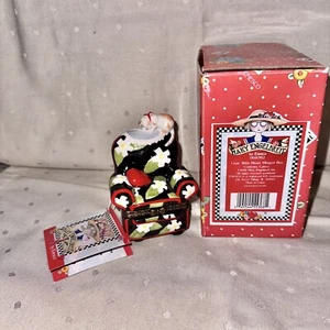 Mary Engelbreit Porcelain Trinket Box Floral Chair Heart Cat Hinged Enesco 1998 - Picture 1 of 12