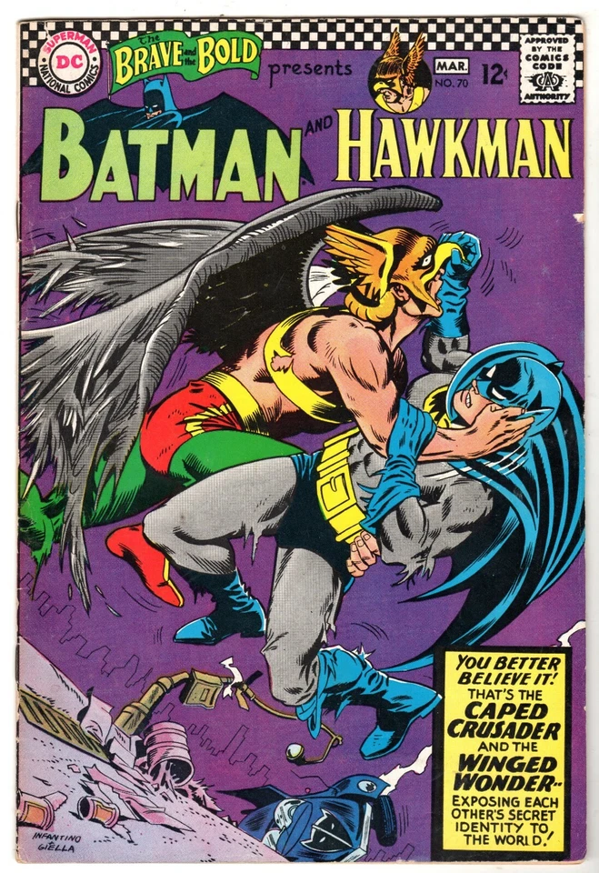 Brave and Bold #70 Featuring Batman & Hawkman, Fine - Very Fine Condition! - Image 1 of 1