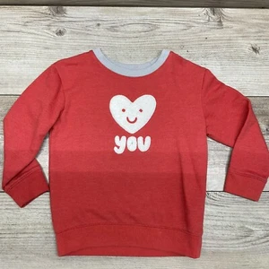 Cat And Jack, Girls Or Boys Sweatshirt, Valentine's, Hearts, Size 4t - Picture 1 of 10