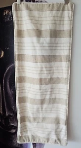 POTTERY BARN Long Tan Beige Striped Linen Blend Decorator Pillow Sham 37x15 - Picture 1 of 6
