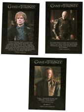 Lot of 3: 2012 Game of Thrones Season 1 - Quotable Cards (See List Below)