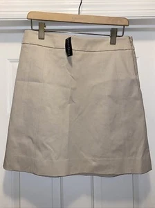 White House Black Market Mini Skirt Women's Sz 6 Above the Knee Khaki NEW~ - Picture 1 of 11