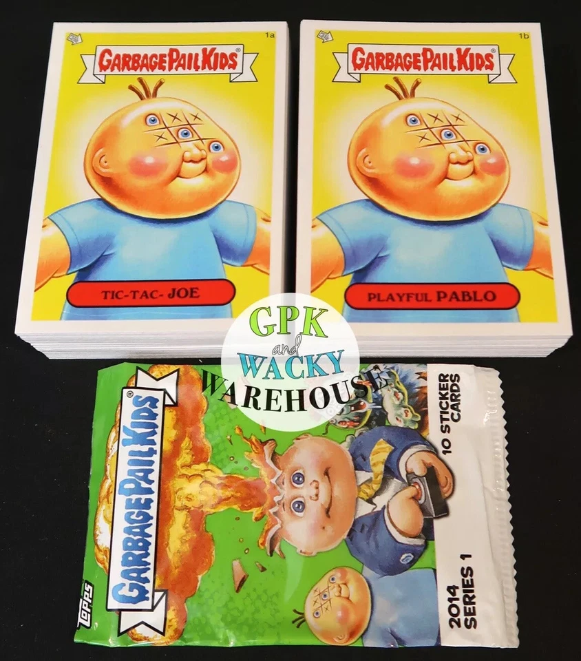 GARBAGE PAIL KIDS 2014 SERIES 1 COMPLETE BASE SET 132 CARDS + WRAPPER - Image 1 of 1