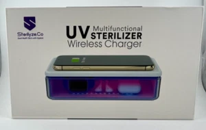 UV Cell Phone Sanitizer and Wireless Charger by Sterilyze.Co, New In Box, Sealed - Picture 1 of 4