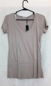 MC Light Gray V-Neck Tee, Size: M - Picture 1 of 3