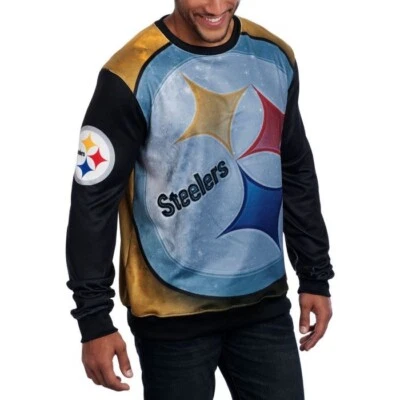New NFL Pittsburgh Steelers Printed Pullover Space Warp Sweater Medium by FOCO - Image 1 of 4